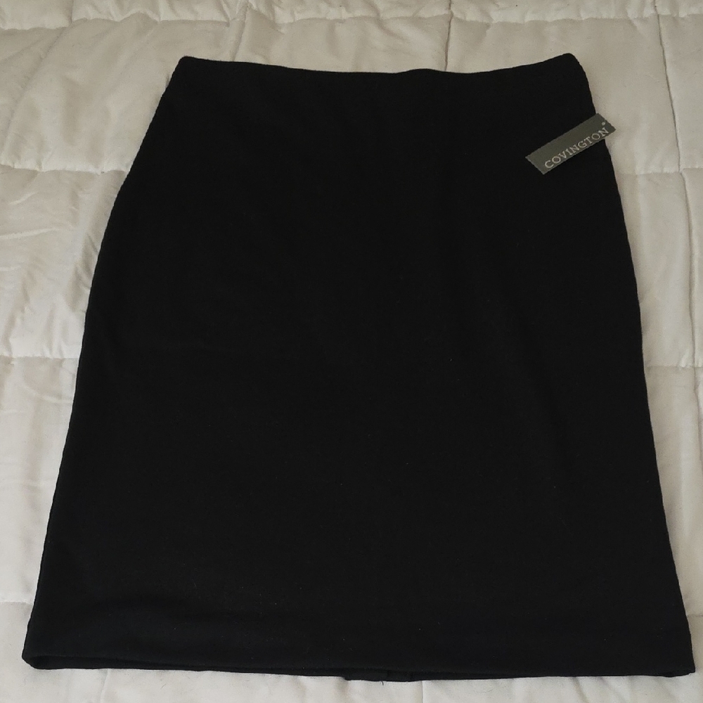 NEW Covington Black Knee-Length Pencil Skirt Size 12